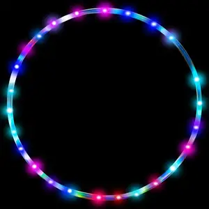 Wholesale Smart Multi-Color Flashing Hula Ring With Light For Adults And Kids Led Light Up Hoops