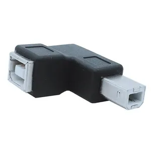 Nieuwe Rechthoekige 90 Graden Usb 2.0 B Type Mannelijk Naar Vrouwelijk Verlengingsadapter Voor Printer Scanner Converter Connector