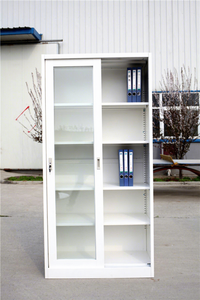 Modern Furniture Steel Sliding Glass Door Filing <b>Cabinet</b> Office <b>Storage</b> Metal File <b>Locker</b> Cupboard - Product Image 6
