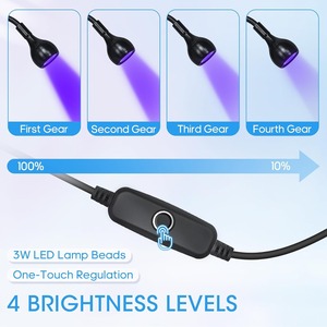 Lámpara UV <span class=keywords><strong>para</strong></span> <span class=keywords><strong>uñas</strong></span>, <span class=keywords><strong>luz</strong></span> de 3W <span class=keywords><strong>para</strong></span> <span class=keywords><strong>uñas</strong></span>, cuello de cisne, abrazadera Led <span class=keywords><strong>para</strong></span> curado <span class=keywords><strong>ultravioleta</strong></span>, <span class=keywords><strong>Luz</strong></span> Portátil, secador de entrada USB con 4 niveles de atenuación - Product Image 4