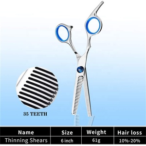 Juego de tijeras profesionales para cortar el pelo 9 en 1, Kit mejorado de tijeras de descargar, pinzas para maquinilla de afeitar, capa, BILLETERA, peluquería y barbería - Product Image 5