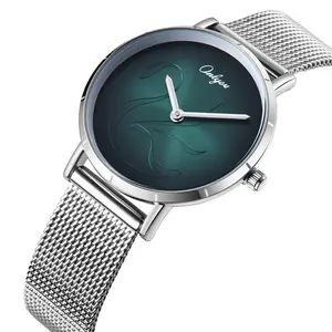 Onlyouนาฬิกาสแตนเลสใหม่Hot Saleนาฬิกาข้อมือคู่ควอตซ์Swan Faceออกแบบพิเศษขายส่งผู้ชายและนาฬิกาผู้หญิง 328021