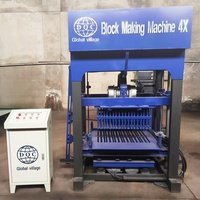 Machine à fabriquer des blocs de pavés creux QT4x populaire à bas prix