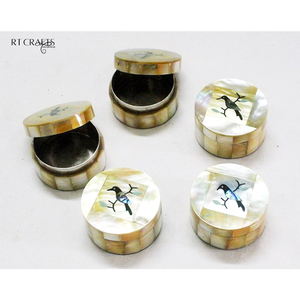100% boîte à bijoux en coquille naturelle faite à la main artisanat naturel étui à bijoux pour bibelot emballage cadeau bijoux en coquille naturelle - Product Image 5