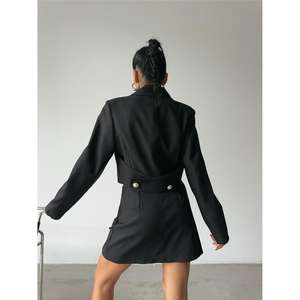 Black Gothic Straight Leather <b>Skirt</b> Pearl Ribbon Detail Short Spandex Material Patchwork Ruffles Pattern <b>Tight</b> Prettily Designed - Product Image 1