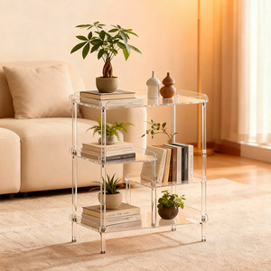 Estantería de Almacenamiento Moderna y Minimalista de Acrílico Multicapa para Sala de Estar, Librería con Almacenamiento Extraíble, Sofá Duradero - Product Image 2
