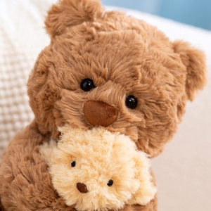 Peluche della serie Genitore-Figlio <span class=keywords><strong>Sait</strong></span> Dudu - Simpatici peluche di orso e coniglio, regali per bambini, giocattoli da compagnia - Product Image 4