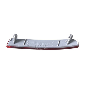 Reflector de luz para parachoques trasero Volkswagen Sagitar, rojo, con clip, lado del conductor izquierdo, lado del pasajero derecho - Product Image 3