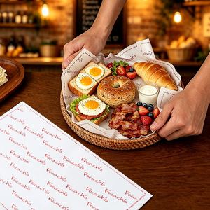 Custom Printed Biodegradable Eco-Friendly Disposable Food Grade Grease Proof Sandwich Bakery <b>Wrapping</b> <b>Paper</b> for Food Packaging - Product Image 5