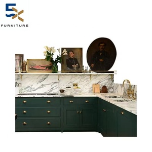 Erxi ücretsiz tasarım avrupa Retro Nordic açık mutfak dolabı özelleştirilebilir tüm ev özelleştirme için katı ahşap tasarım - Product Image 5