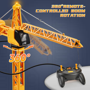 Grue à tour à crochet en alliage télécommandée avec jet sonore et lumineux simulé <span class=keywords><strong>Camion</strong></span> <span class=keywords><strong>de</strong></span> construction moulé sous pression RC - Product Image 4