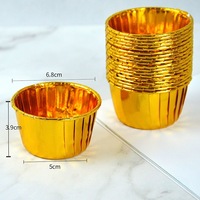 Moule à cupcakes et mini-muffins jetable en papier avec revêtement en aluminium, compatible four, 3 couleurs