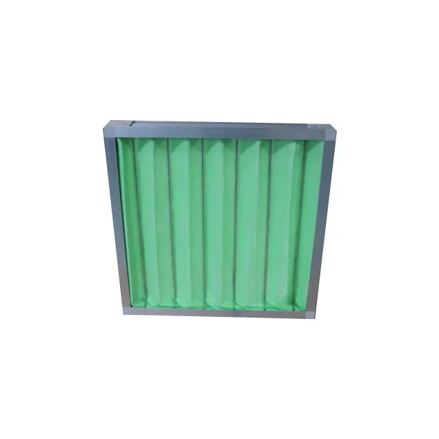Промышленный зеленый и белый пылеуловитель фильтр плиссированный панельный воздушный фильтр для ламинарного вытяжки