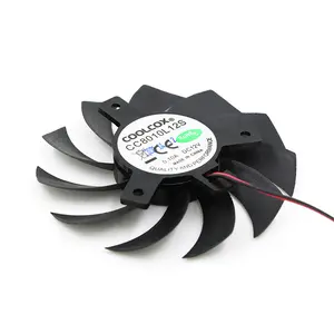 CoolCox-ventilador sin marco 8010, tamaño D74x11mm, adecuado para enfriador de GPU