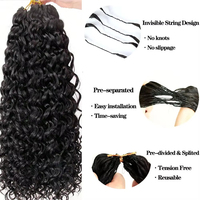 Cheveux humains vierges bouclés crépus 100% naturels, mèches en vrac pour tresses au crochet, ondulations profondes effet plume avec boucles de cheveux humains