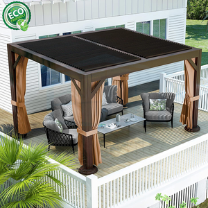 Eco-friendly Bioclimatic Motorized <b>Retractable</b> <b>Roof</b> <b>Pergola</b> Canopy - Product Image 5