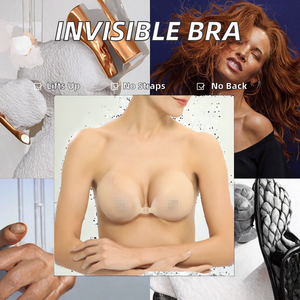 <span class=keywords><strong>Reggiseni</strong></span> senza spalline da donna <span class=keywords><strong>con</strong></span> adesivo appiccicoso invisibili <span class=keywords><strong>con</strong></span> Lift-up invisibili abiti <span class=keywords><strong>con</strong></span> copertura per capezzolo - Product Image 3