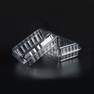 Bandeja de comida de plástico PET transparente para llevar Contenedor desechable para Sushi Candy Cake Cookie Sandwich Otros alimentos - Product Image 4