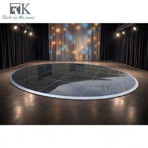 Pista de Baile Redonda Negra para Exteriores, Pisos de Baile de Alta Calidad en Venta - Product Image 2
