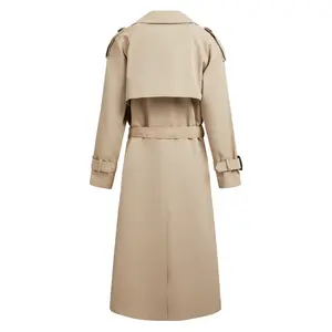 New Design Long Sleeve Women's Sportswear Classic Versatile Women's Spring Trench Coats Reasonable Price Superior Quality