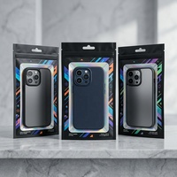 Bolsa de Embalaje al por Menor con Cierre Zip, Impresión Digital Personalizada, Mate, de Mylar, Reutilizable, para Protector de Pantalla de Teléfono, Sin Costo de Placa