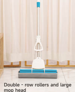 Serpillère à tête effaçable Realida Magic Eraser, serpillère à tête polyvalente avec manche en acier inoxydable - Product Image 4