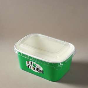 Contenant alimentaire rectangulaire jetable en papier kraft pour salades et nouilles à emporter – <span class=keywords><strong>Prix</strong></span> abordable - Product Image 4