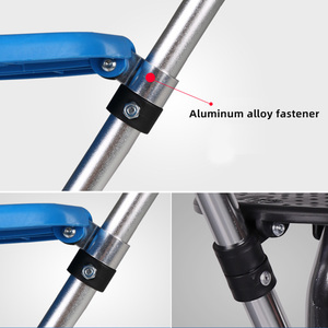 Bastón antideslizante para ancianos, multifuncional, de tres patas, telescópico, bastón para caminar al aire libre para ancianos con asiento con luces - Product Image 4