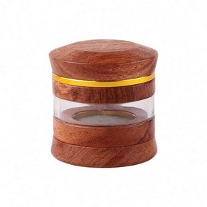 New Arrival Wooden <b>Herb</b> <b>Grinder</b> With Window Custom Logo - Product Image 1