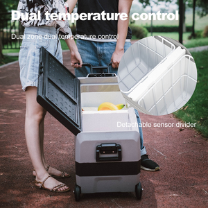Alpicool ET60 Xách Tay Điện Cooler 12/24V DC Dual Zone Ứng Dụng Điều Khiển Máy Nén Xe Tủ Lạnh Năng Lượng Mặt Trời Cắm Trại Tủ Đông Cho RV/Tucker - Product Image 4