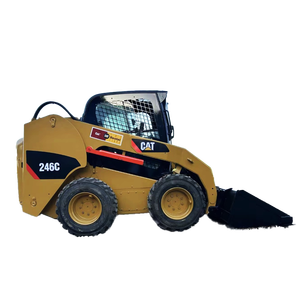 Mini-chargeuse sur pneus d'occasion CAT246c de haute qualité, chargeuse sur pneus d'occasion CAT 249D 246D 246C certifiée CE - Product Image 1