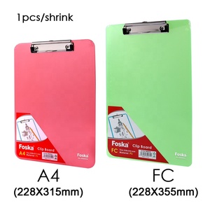 Foska Hot Bán Nhựa A4 & FC Kích Thước Thân Thiện Với Môi Nhiều Màu Trong Suốt Clip Board Đơn Giản Xách Tay Bằng Văn Bản Hội Đồng Quản Trị Tập Tin Thư Mục - Product Image 6
