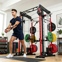 Zoshine Machine Smith en acier multifonction pour entraînement complet à domicile, équipement de gym unisexe pour la poitrine et les bras