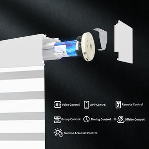 Meilleures stores zébrés intelligents Alexa jour et nuit, stores occultants motorisés pour fenêtres, stores zébrés électriques - Product Image 3