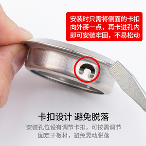 Trous de ventilation en acier inoxydable, noir, blanc, argent, support mural pour armoires, armoires à chaussures, dissipation de la chaleur, anti-insectes - Product Image 4