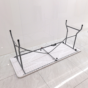 לוח hdpe לוח מתקפל שולחן מודרני 6ft 180*70*74 3.5 ס "מ שולחנות וכיסאות לאירועים לכניסה ווילה - Product Image 4