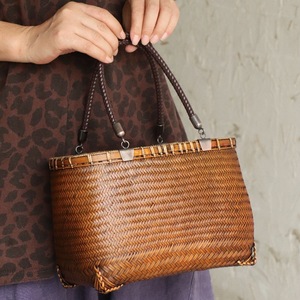 Handmade Bamboo Woven Bag Women Natural Bamboo Craft Eco Friendly Regular Shape Single Strap - Product Image 3