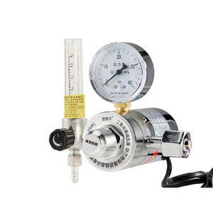 Régulateur de pression de dioxyde de carbone Ottel 258L avec manomètre et grand débitmètre pour équipement de soudage - Product Image 1