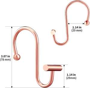 Factory Shower T <strong>Bar</strong> <strong>Curtain</strong> Hooks <strong>Ring</strong> Shower <strong>Curtain</strong> <strong>Rings</strong> Rust Proof for Stainless Steel <strong>Curtain</strong> - Product Image 2