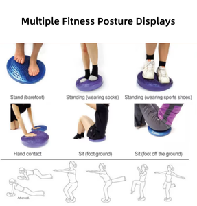 Disque d'équilibre universel gonflable durable pour yoga, coussin de massage et tapis d'équilibre - Product Image 6