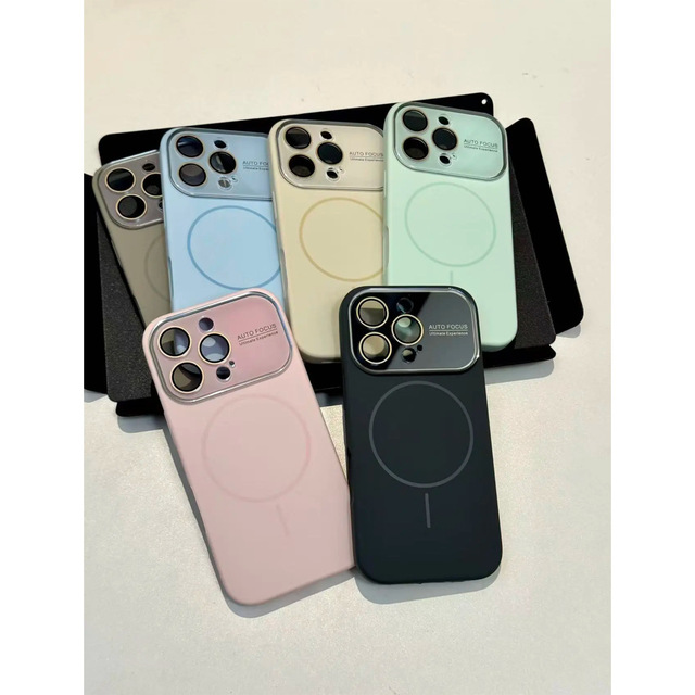 Magnetic Compatible with Apple 17 Pro Max Mobile Phone Case 17 air iPhone 16 15 14 13 Plus Cover Integrated Button