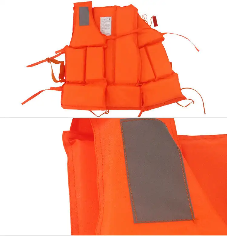 Gran oferta, chaleco salvavidas engrosado barato, chaleco salvavidas de trabajo marino para adultos, chaleco salvavidas de pesca para prevención de inundaciones