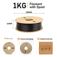 Filamento de Impresión 3D de Fibra de Carbono ASA-CF15, 1 kg, Resistente a la Intemperie, Alta Estabilidad Dimensional, Consumible para Impresoras 3D FDM