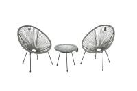 Chaises longues d'extérieur modernes en rotin, colorées et légères, meubles de jardin