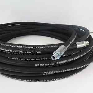 Fabrication en usine de tuyaux de nettoyeur haute pression 1/4 3/8 <span class=keywords><strong>50</strong></span>-100 <span class=keywords><strong>pieds</strong></span> 4000-6000 psi en <span class=keywords><strong>caoutchouc</strong></span>, <span class=keywords><strong>d</strong></span>écoupe personnalisée disponible - Product Image 4