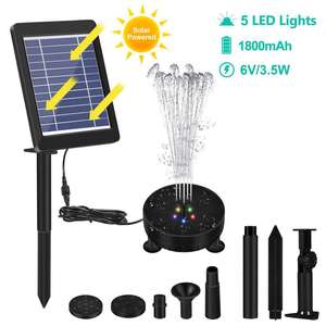 Lampes LED solaires rechargeables d'extérieur, flottantes, adaptées aux animaux domestiques, ornement de jardin, pompe à eau - Product Image 2