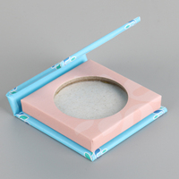 Petit conteneur cosmétique de couleur personnalisée Logo personnalisé simple fard à paupières Pan estampage à chaud papier fard à paupières Palette étui