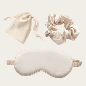 100% Pure Mulberry <b>Eye</b> <b>Mask</b> 22 Momme Adjustable Strap Light Blocking Silk Storage Bag Box for Sleep Travel Gift Set - Product Image 3