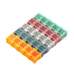 1 <span class=keywords><strong>2</strong></span> 3 4 SMD thành phần hộp bộ phận lưu trữ hộp có thể được ghép/tháo rời mini lật bìa nhựa lưu trữ bin SMD thành phần - Product Image 1