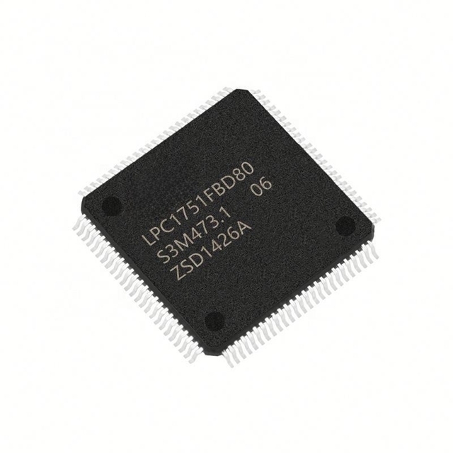 New and Original LPC1751FBD80551 IC MCU 32BIT 32KB FLASH 80LQFP Electronic components IC LPC1751FBD80551..